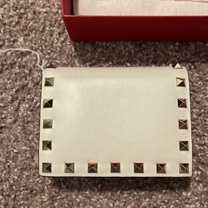 Valentino Garavani Tan bifold wallet